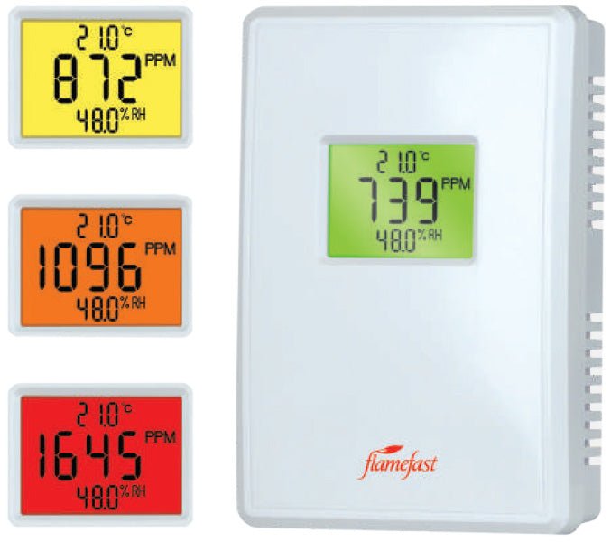 CO2, Temperature & Relative Humidity Monitor - Catering Hardware Direct - Gas interlock Controller - OH CO2M