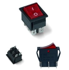 Rocker Switches and Indicators - Catering Hardware Direct - Rocker Switches and Indicators - RS2RED.L/6P